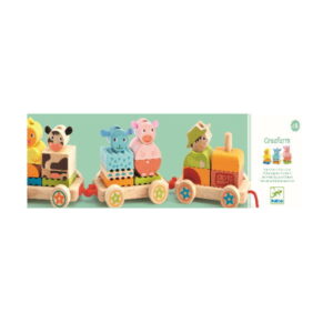 Train en Bois Djeco Creaferme