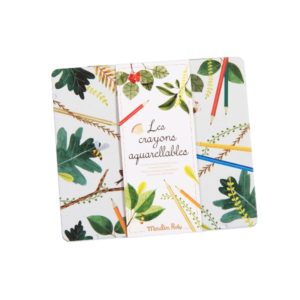 BOITE 24 CRAYONS AQUARELLABLES LE JARDIN DU MOULIN