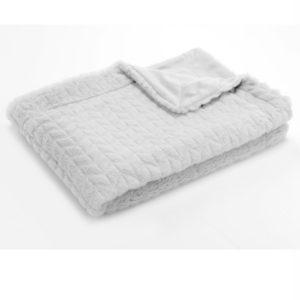 PLAID CHEVRON GRIS CL 130X170