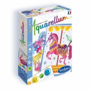 AQUARELLUM MINI CHEVAUX MANEGE